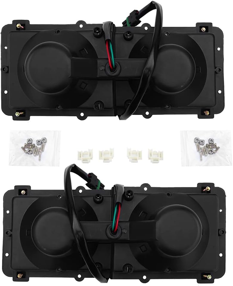 High Soar Headlight Housing Base for 1989-2003 Freightliner FLD 112 120 Semi Truck, Headlight Bezel with 3 Pin Female Connector Driver Left Passenger Right Side a Pair A0615605002 A0615605003 - Image 3